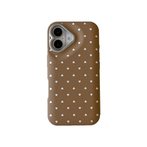 Dotted Love Case - Brown
