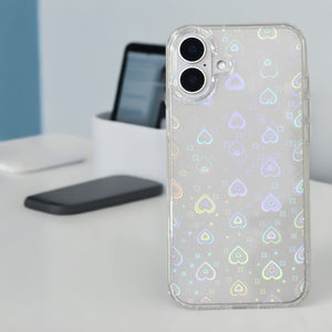 iPhone Series - Laser Love Heart Case