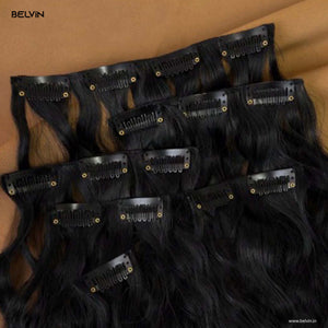 6 Pcs Set 16 Clip In Hair Extensions (Curly)