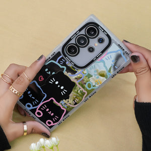 Galaxy S Series - Cat Mirror Plating Case