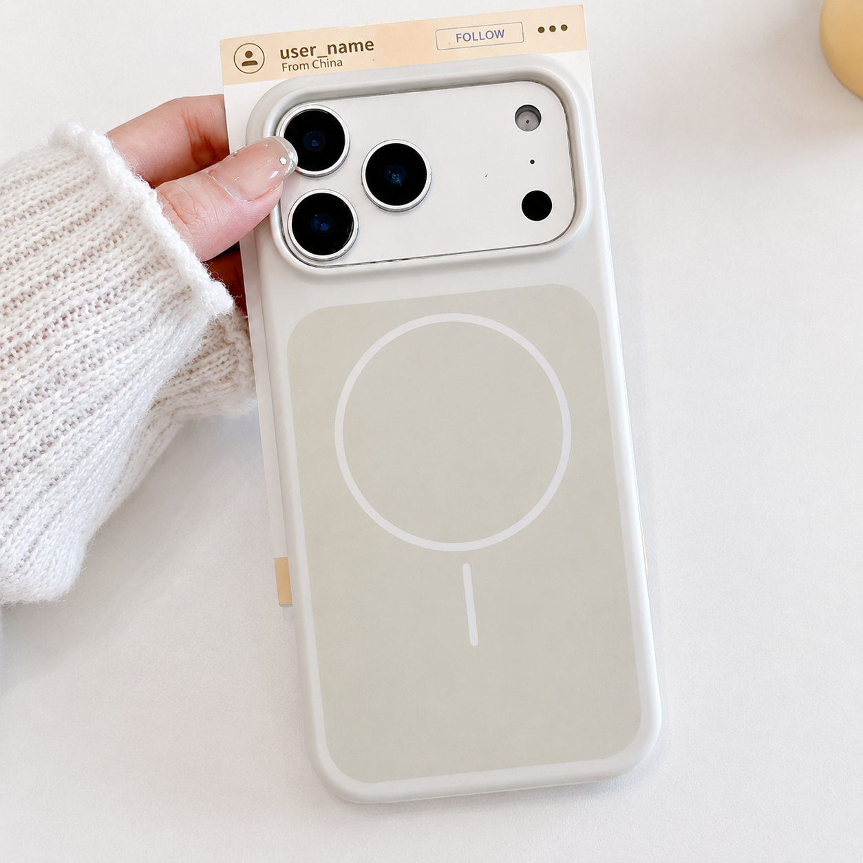 Neon Ember Mag Case - White