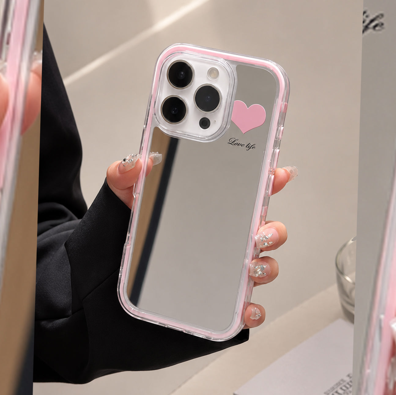 Reflective Mirror Chrome Phone Case