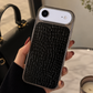 Glossy Crocodile Pattern Leather Case
