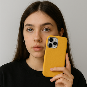 Grain Leather Case - Yellow