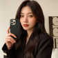 Grain Leather Case- Black