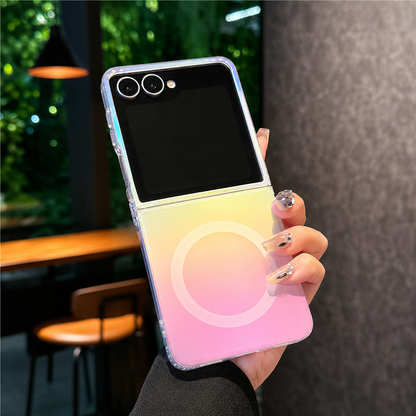 Translucent Gradient MagSafe Flip Case - Galaxy