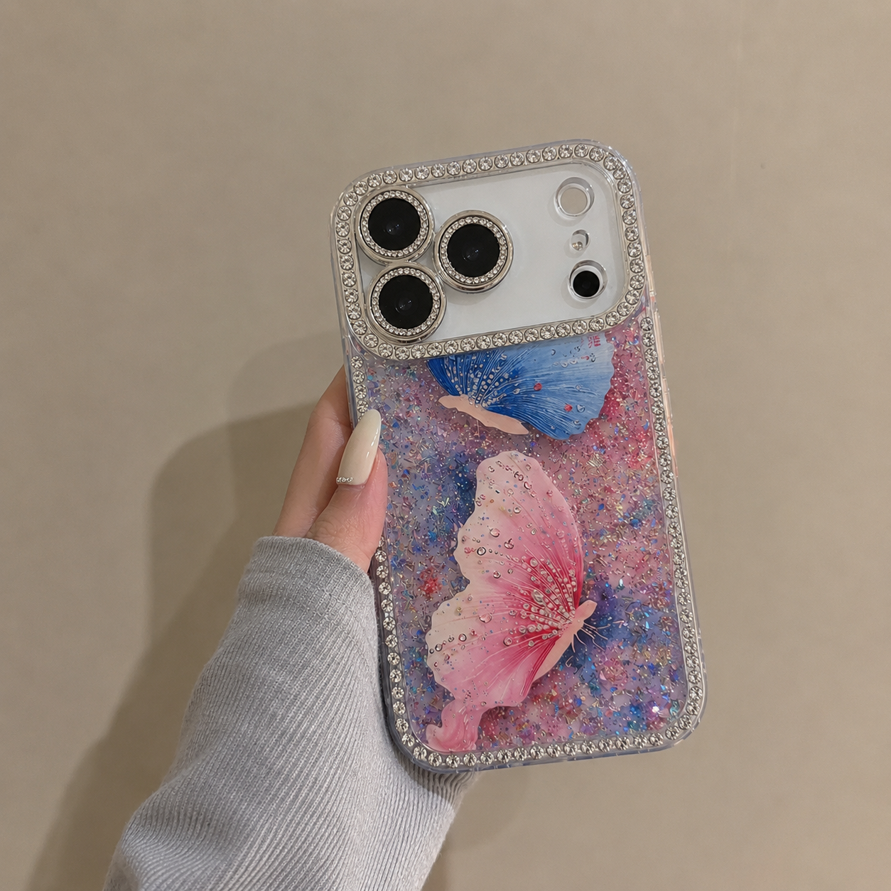 Crystal Flutter Glitter Case - iPhone