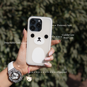 iPhone Series - Cuddle Cute Bear Case with lanyard