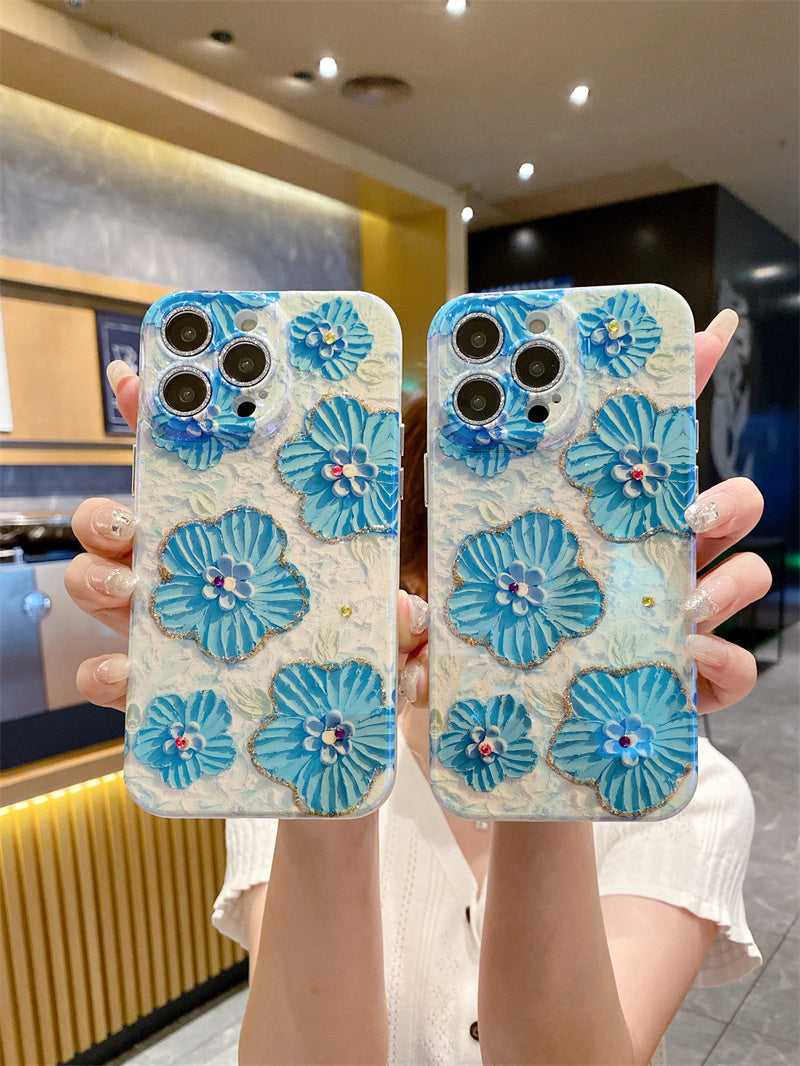 iPhone 14 Series - 3D Floral Design Case
