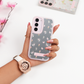 Pink Butterfly Floral Mirror Case