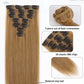 7 Pcs Set 16 Clip In Hair Extensions (Straight)
