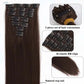 7 Pcs Set 16 Clip In Hair Extensions (Straight)