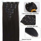7 Pcs Set 16 Clip In Hair Extensions (Straight)