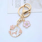 Cherry Blossom Bunny KeyChain