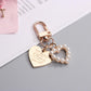 Golden Charm Pearl KeyChain