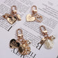 Golden Charm Pearl KeyChain
