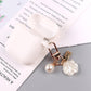 Golden Charm Pearl KeyChain