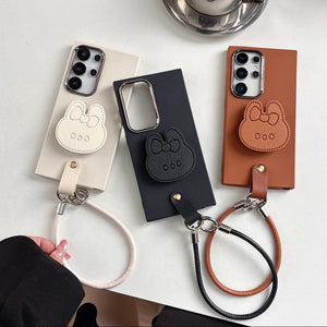 3D Bunny Embossed Pop Grip Case