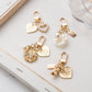 Golden Charm Pearl KeyChain