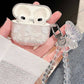 Butterfly Pattern AirPods Case with Bracelet