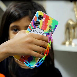 Rainbow Case with Chain Bracelet