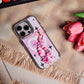 Kawaii Pink Aura Heart Case With Beaded Charm