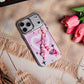 Kawaii Pink Aura Heart Case With Beaded Charm