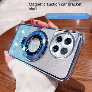 Electroplating Glitter Magnetic Bracket Shell Case