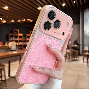 UrbanLeather Texture Pink Case - iPhone