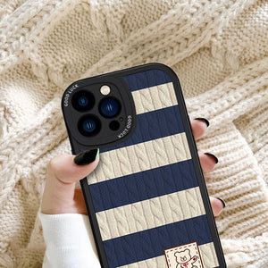 iPhone Series - Snuggly Stripe Bear Case