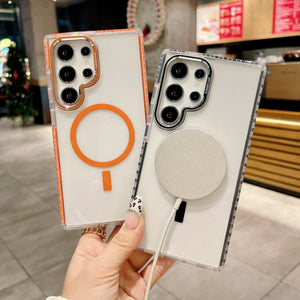 Dotted Acrylic Transparent Magnetic Case