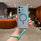 Aqua Shiny Case with Lanyard