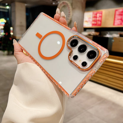 Dotted Acrylic Transparent Magnetic Case