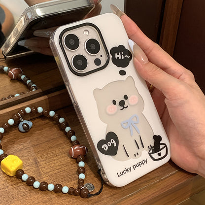 iPhone - Lucky Woof Case With Lanyard