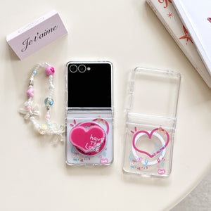 Korean Love Magnetic Flip Case