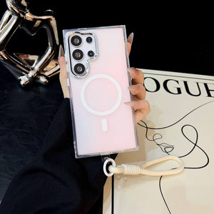 White Halo Case with Lanyard