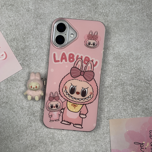 Pink Labubu Monsters Case