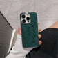Glossy Crocodile Pattern Leather Case