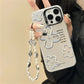 iPhone 14 Series - Floral Pearl Case with Lanyard