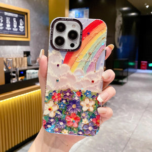 iPhone - Vibrant Petal Rainbow Case