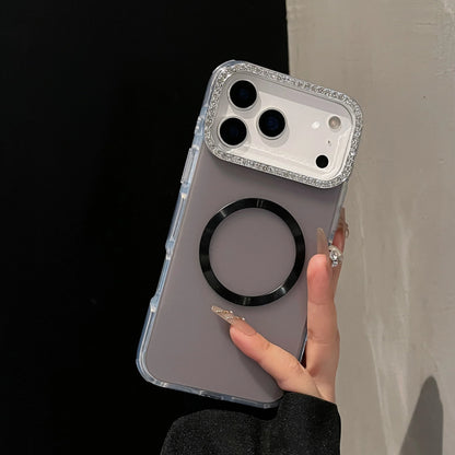 Sparkling Diamond Camera Frame MagSafe Case