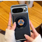 Elegant Faux Leather Gear Spinner Kickstand Case