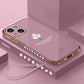 iPhone - Electroplating Leaf Case With Lanyard