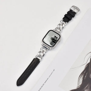 Metal Leather Strap For Apple Watch
