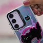 Galaxy S22 Series - Black Cat Case With Magnetic Holder