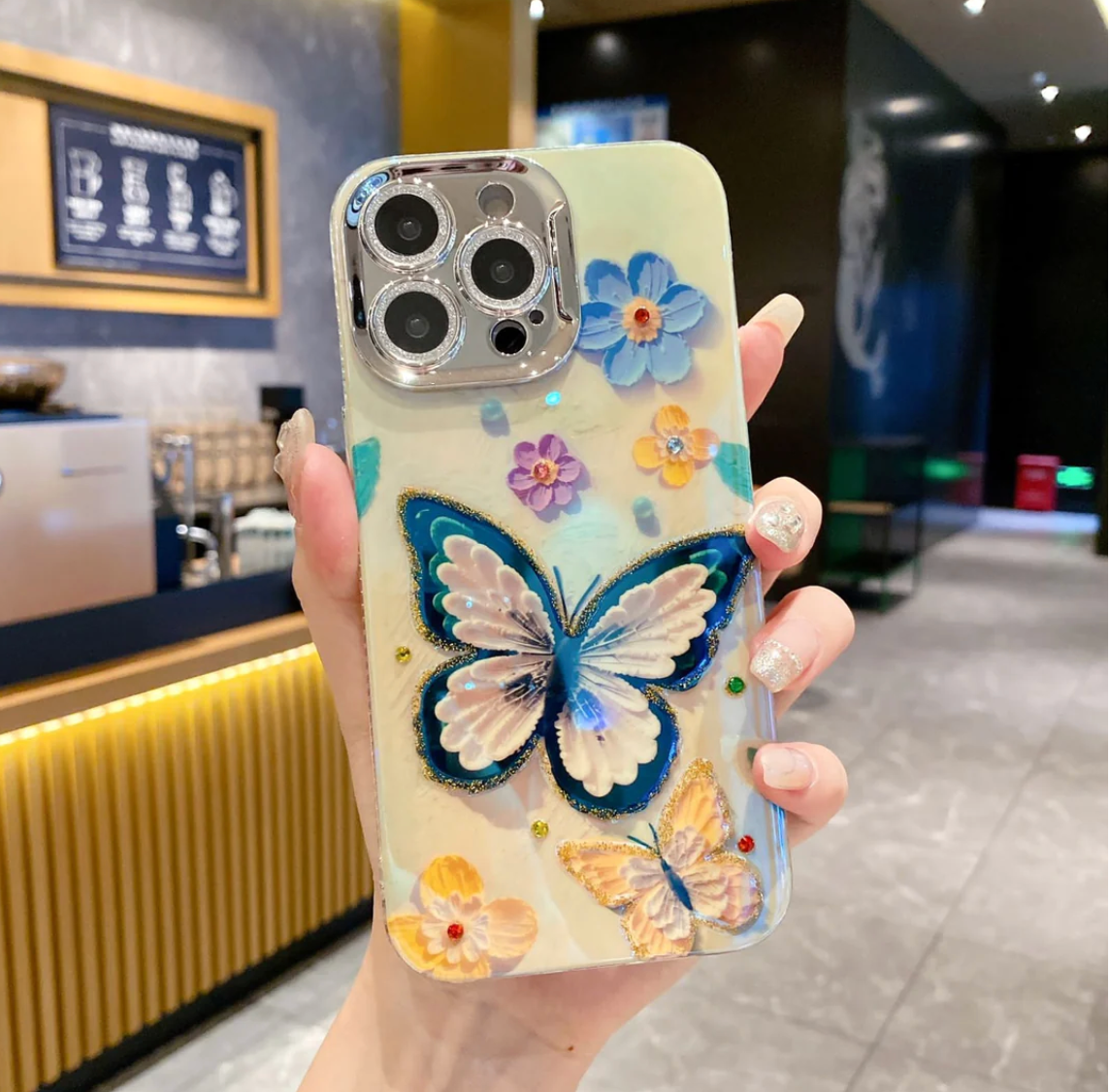 iPhone - Butterfly Floral Case