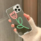 iPhone - Cute Tulip Mirror Silicone Case