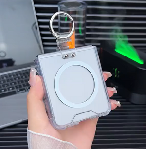 Crystal Clear Magsafe Metal Ring Holder Case