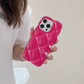 3D Glossy Diamond Grid Shockproof Case