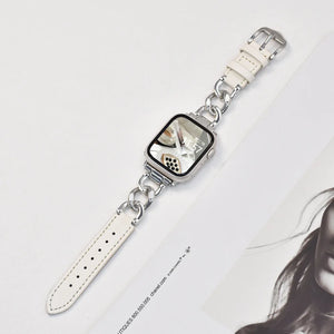 Metal Leather Strap For Apple Watch